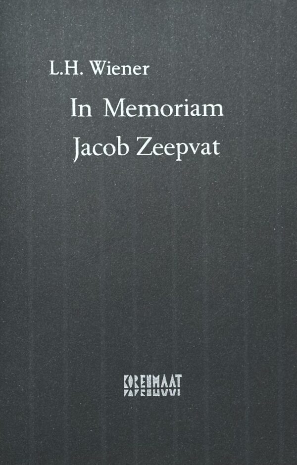 L.H. Wiener: In Memoriam Jacob Zeepvat